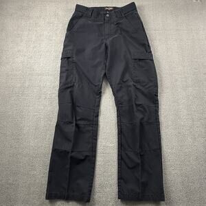 Tru Spec Pants Adult Size 28W 29L Black Cargo Workwear Trousers Casual Men's